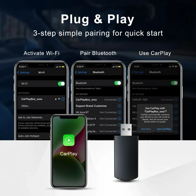 Módulo Carplay Box Original para Coche
