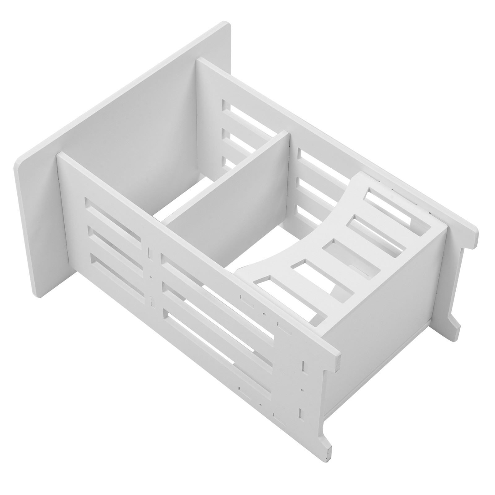 Mesa auxiliar para sofá de sala de estar, mesita de noche para dormitorio, mesita de noche hueca para habitación, mesa auxiliar blanca para sofá de dormitorio
