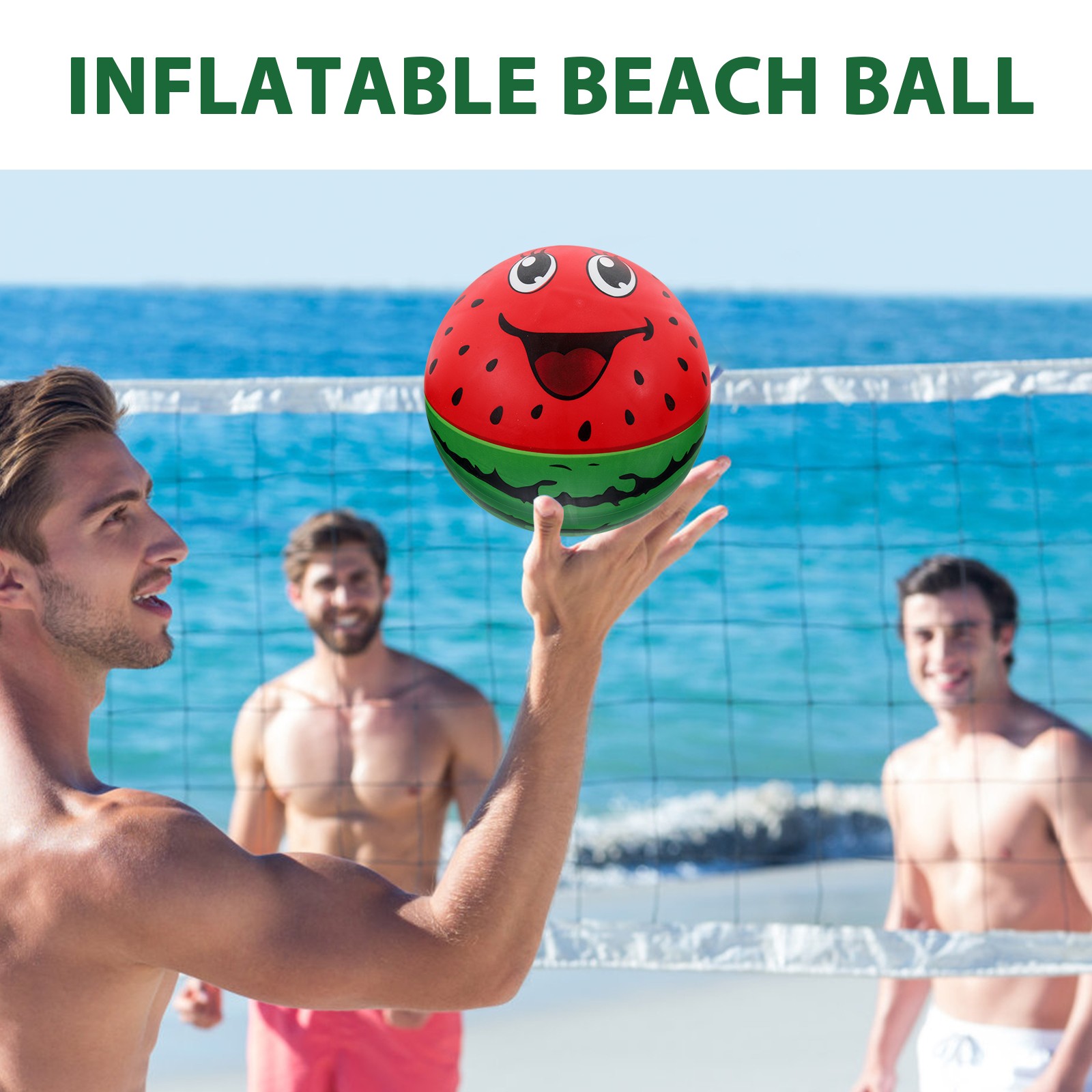 Pelota de raqueta inflable: juguete portátil para piscina y playa para niños