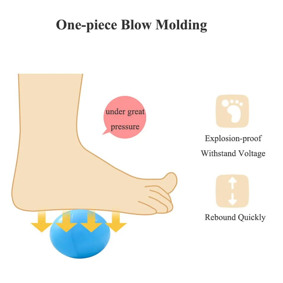 10 bolas oceánicas de colores para niños: juguetes de piscina ecológicos de plástico blando.