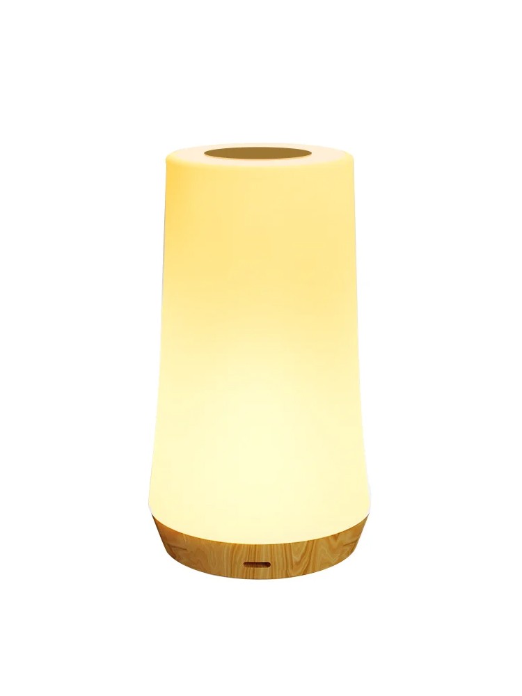 Luz nocturna LED - Lámpara de mesa RGB de 13 colores cambiantes con control remoto y táctil, luz de noche recargable y regulable