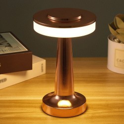 Lámpara de mesa LED retro recargable por USB, ideal para comedores, bares de hotel, cafeterías, decoración nocturna para exteriores e iluminación de mesitas de noche.