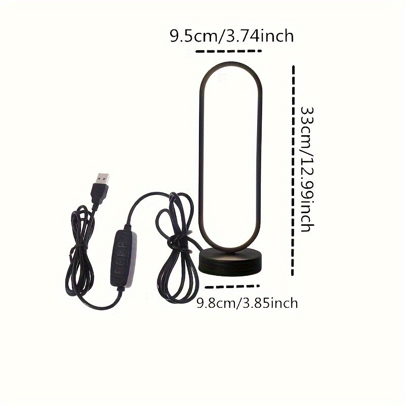Lámpara de noche LED con anillo (1 unidad): luz nocturna con atenuación de tres colores para dormitorio y sala de estar.