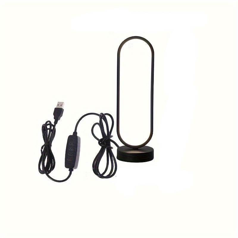 Lámpara de noche LED con anillo (1 unidad): luz nocturna con atenuación de tres colores para dormitorio y sala de estar.