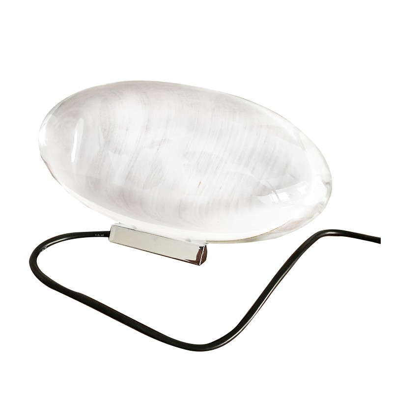 Lámpara de mesa LED de cristal Ojo del Cielo: lámpara de noche de diseño italiano para sala de estar, dormitorio, proyector de luz nocturna, regalo