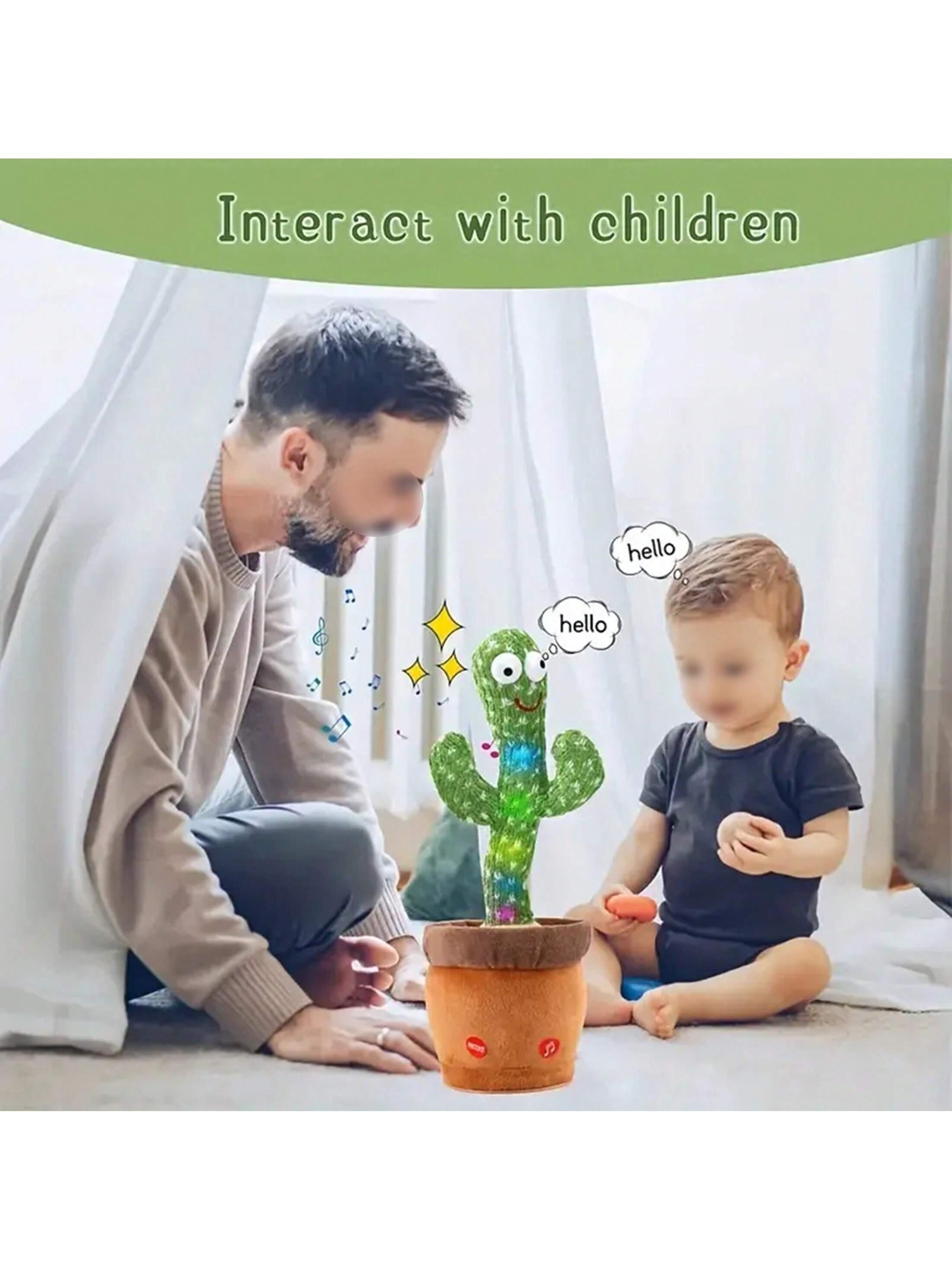 1 cactus parlante que baila y canta: ideal para bebés y niños.