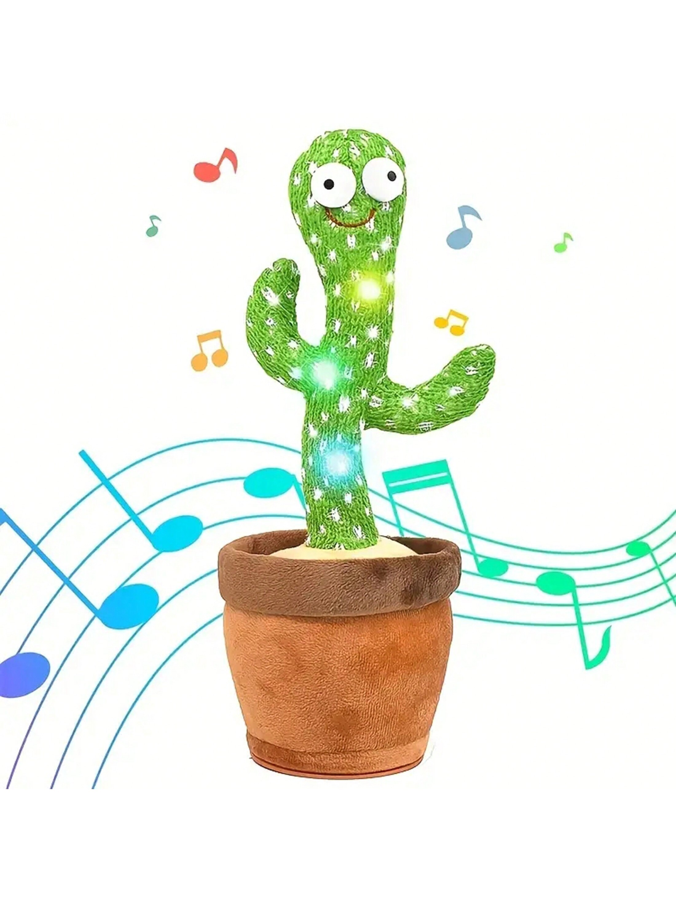 1 cactus parlante que baila y canta: ideal para bebés y niños.