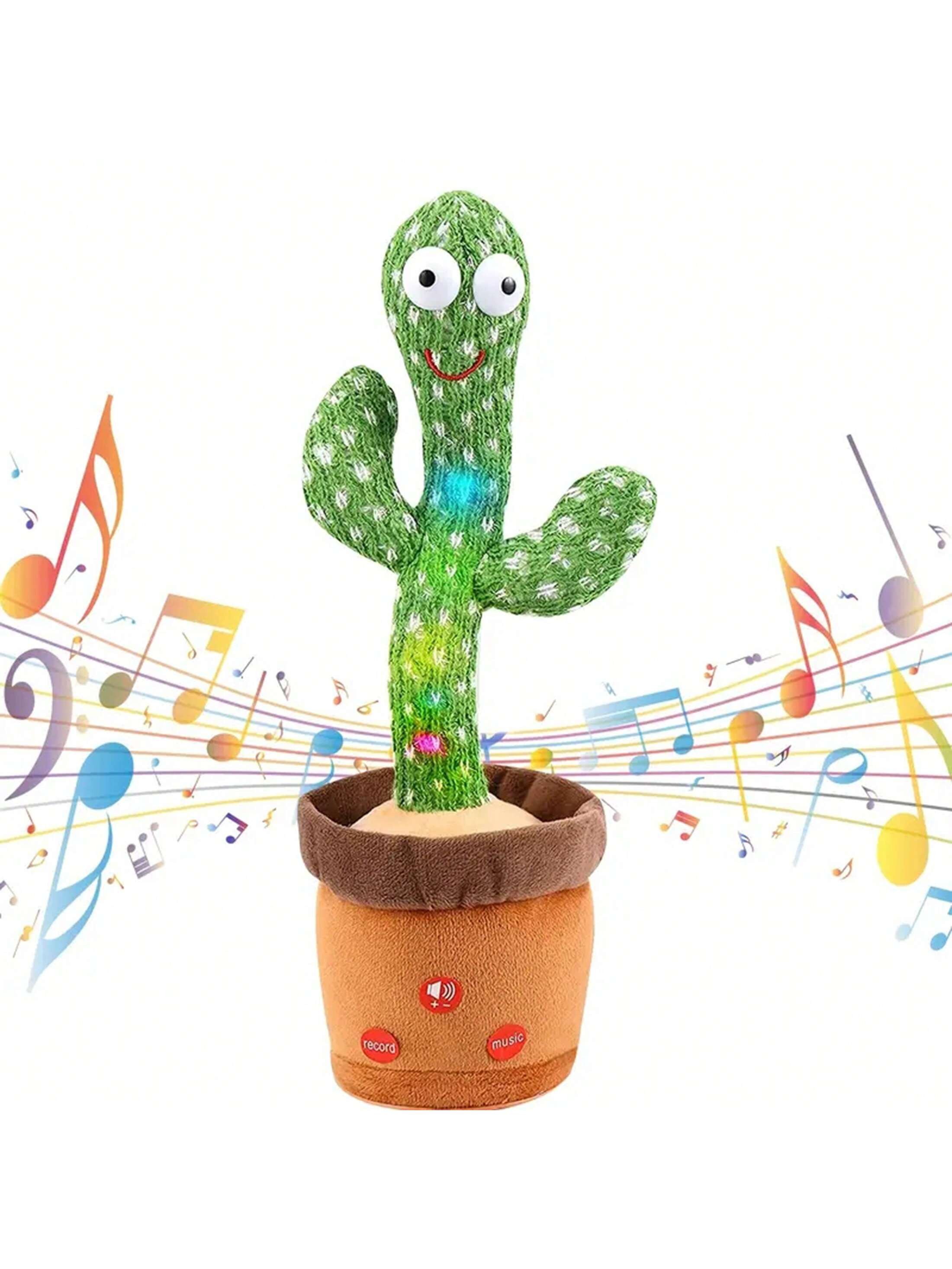 1 cactus parlante que baila y canta: ideal para bebés y niños.