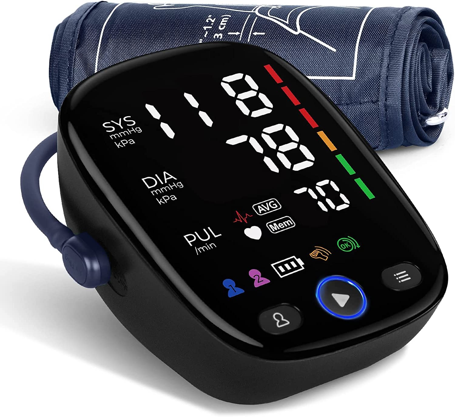 Tensiómetro automático de brazo Kingclinic con pantalla LED
