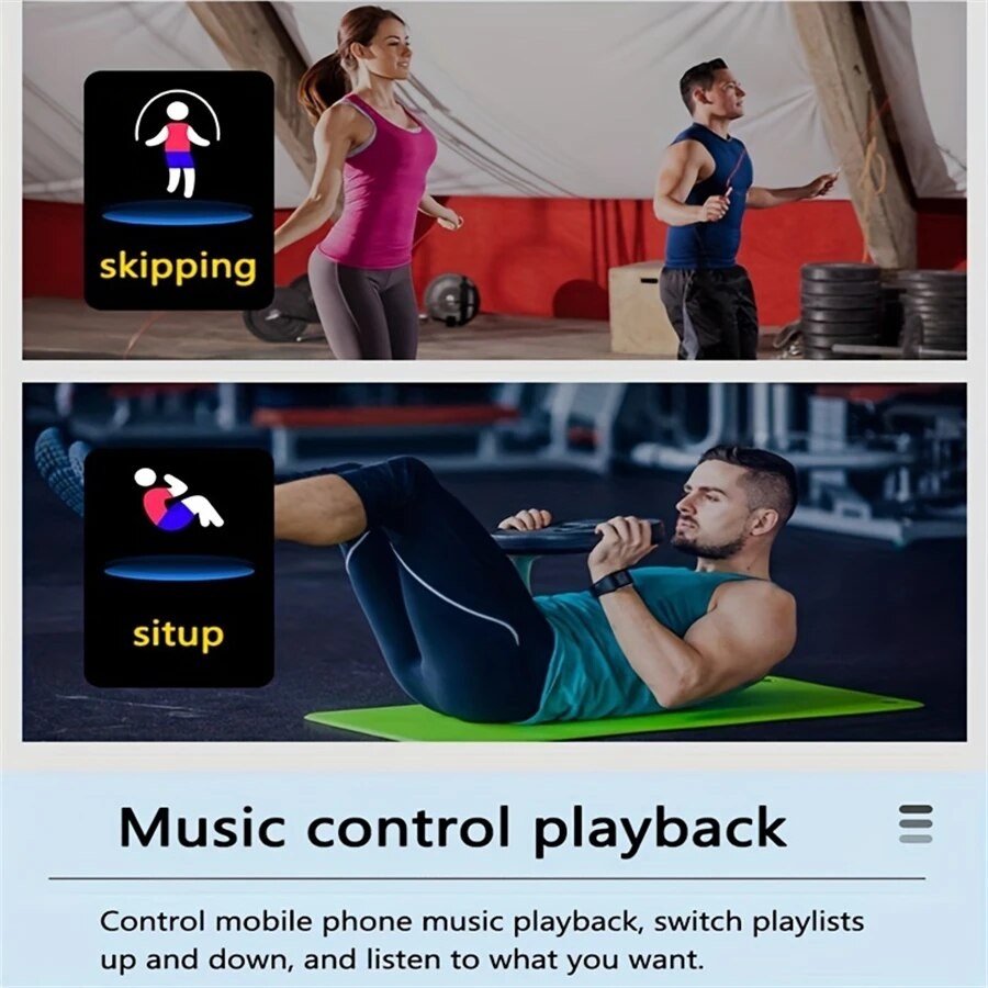 Reloj inteligente multifunción D13: recordatorio de mensajes, control de música, seguimiento deportivo y despertador.