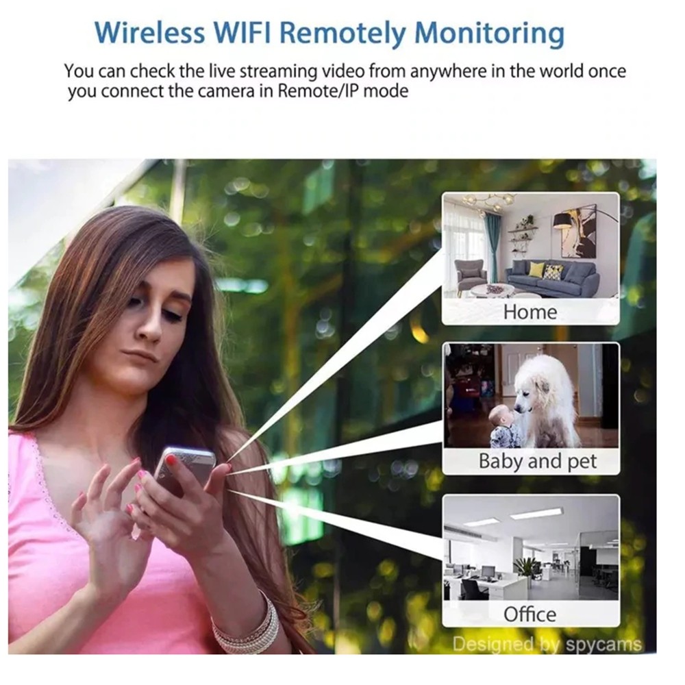 NUEVA Minicámara X5 HD1080P: Cámara compacta inalámbrica WiFi con grabación cíclica