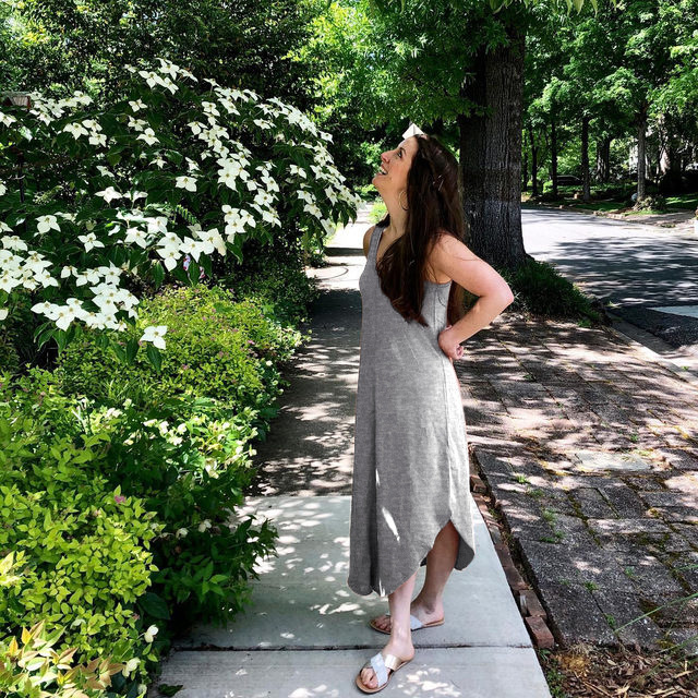 Falda con estampado playero informal y cómoda para mujer de verano