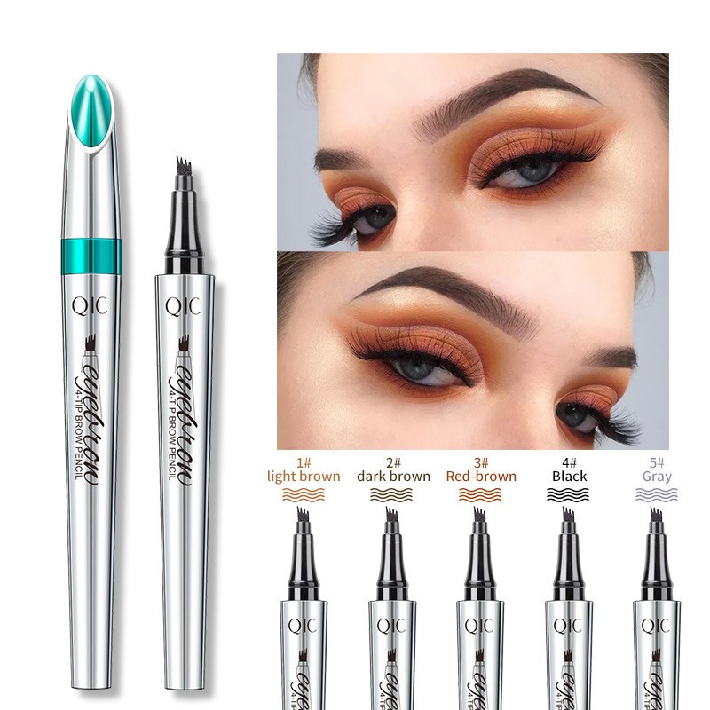 Lápiz para cejas de 4 puntas QIC Eyebrow