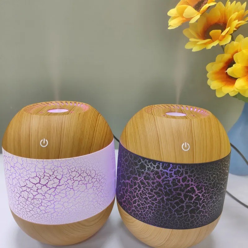 Difusor y humidificador de aroma con gradiente de grietas de 700 ml