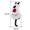 Reloj de pared con gato nórdico con cola meneando