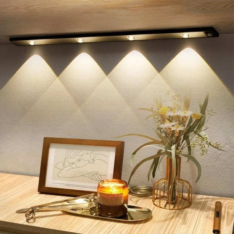 LUZ DE GABINETE CON SENSOR DE MOVIMIENTO LED (CARGA USB)