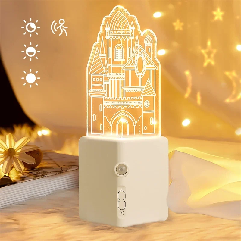 Impresionante luz de pared con sensor