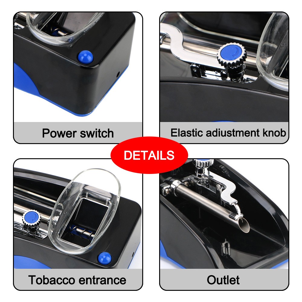 Máquina automática eléctrica para liar cigarrillos: herramienta para hacer cigarrillos con inyectores caseros