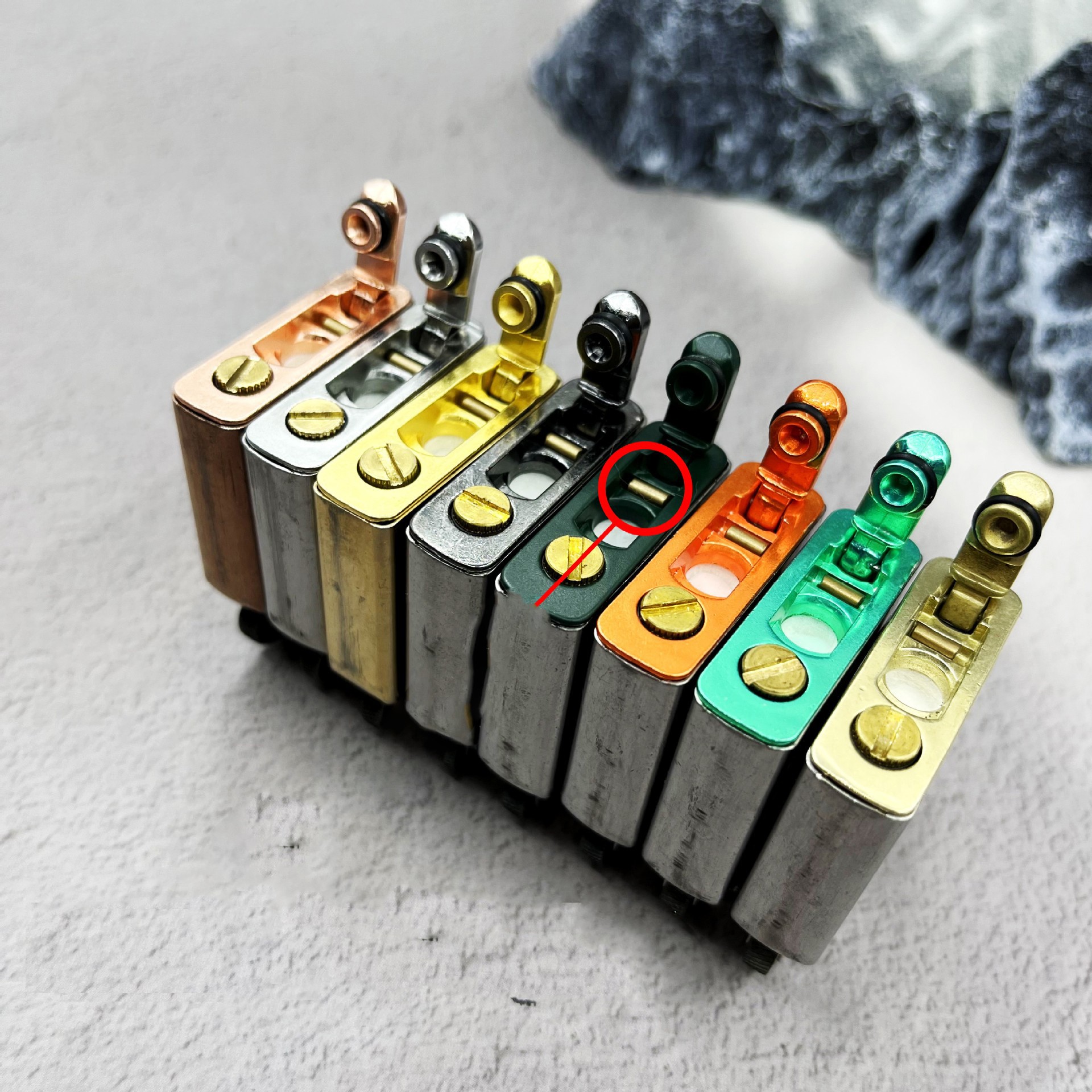 Base de algodón metálica sellada para encendedores - Base modificada para encendedores Zippo