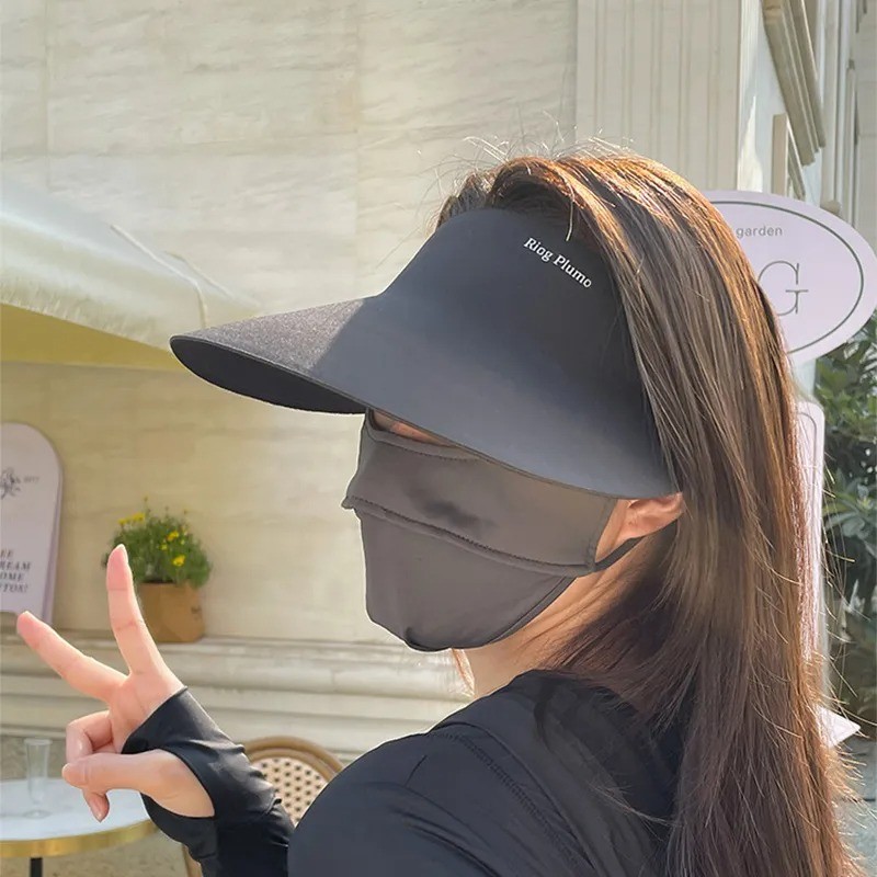 Sombrero para el sol todo en uno sin costuras para mujer