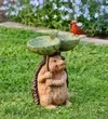 Comederos para pájaros con esculturas para exteriores