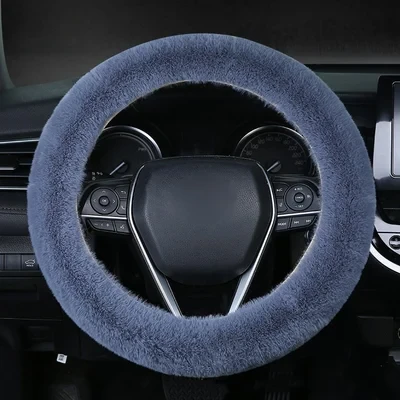 Funda universal de felpa para volante de coche