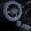 Funda universal de felpa para volante de coche
