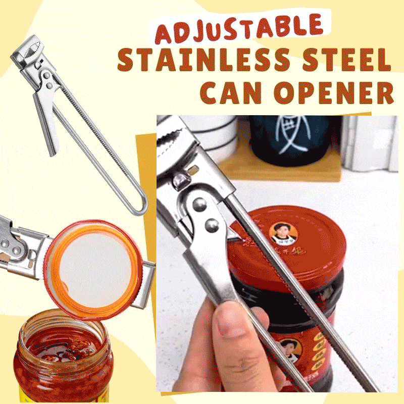 Abrelatas ajustable de acero inoxidable