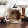 Taza con estantería 3D