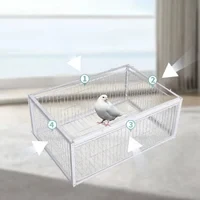 Jaula para pájaros AutoTrap - Solo entrada, sin salida, con base