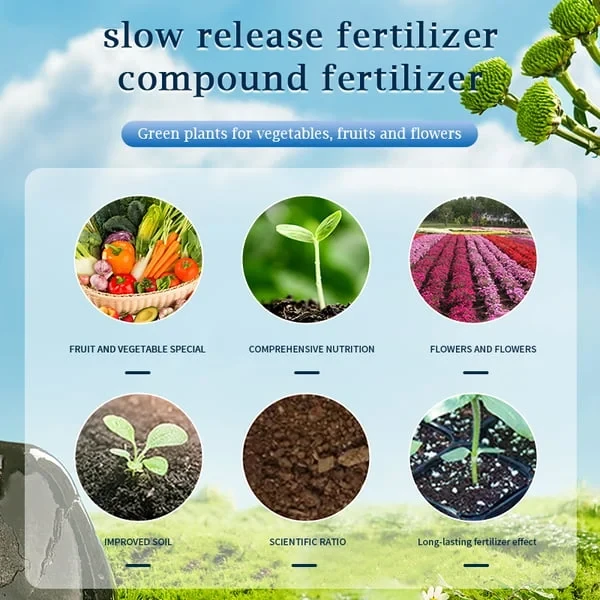 Fertilizante orgánico universal en tabletas de liberación lenta para jardinería doméstica
