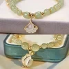 Brazalete de hoja de oro de la suerte de jade Wotian