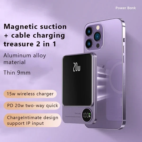 Batería externa magnética Macsafe (Compra 10 000 mAh y ahorra más)