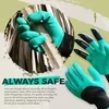 Guantes protectores con garras para jardinería