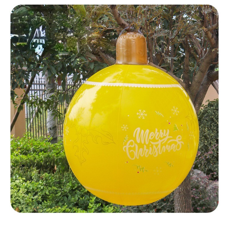 Bola inflable de PVC para Navidad: ideal para decorar el jardín y crear un ambiente festivo.