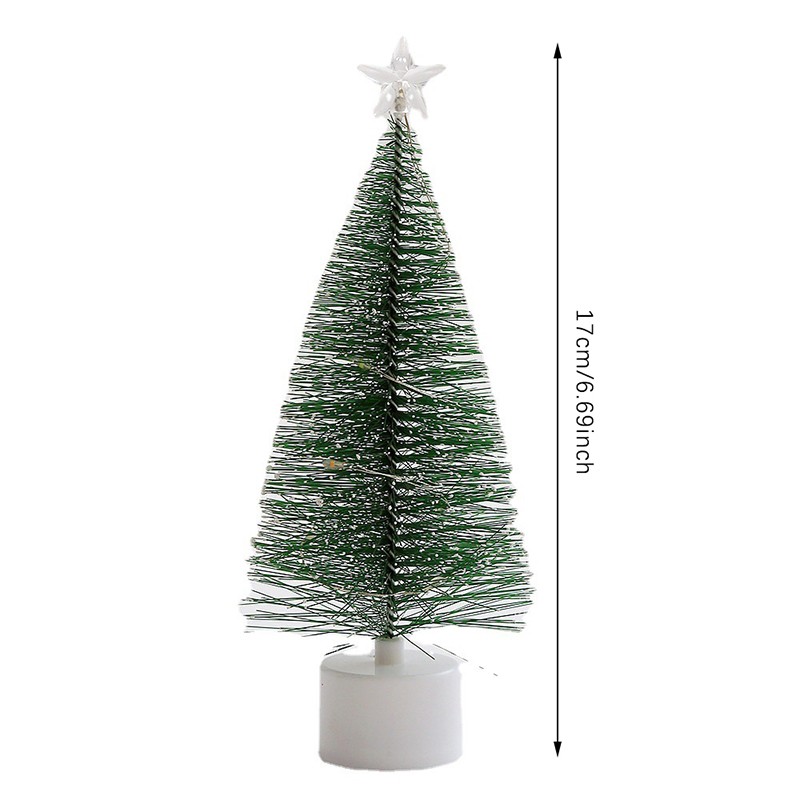 Mini árboles de Navidad con luz LED: manualidades de mesa y regalos navideños DIY
