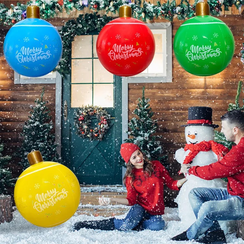 Bola inflable de farol navideño: manualidades divertidas y decoración para exteriores