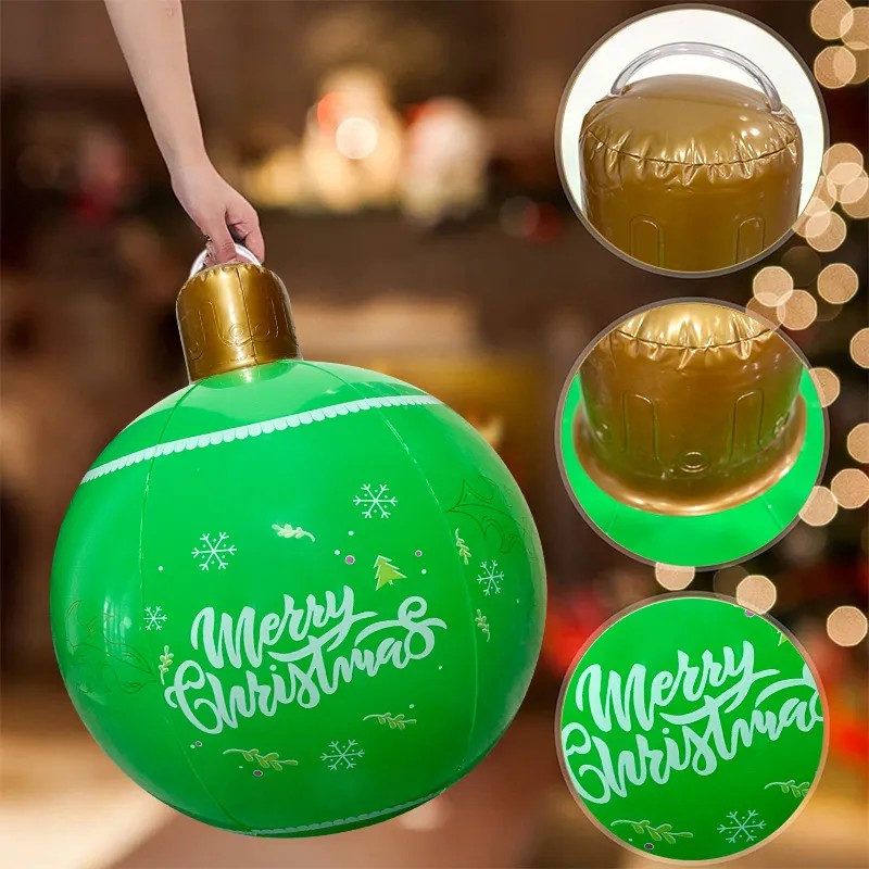 Bola inflable de farol navideño: manualidades divertidas y decoración para exteriores