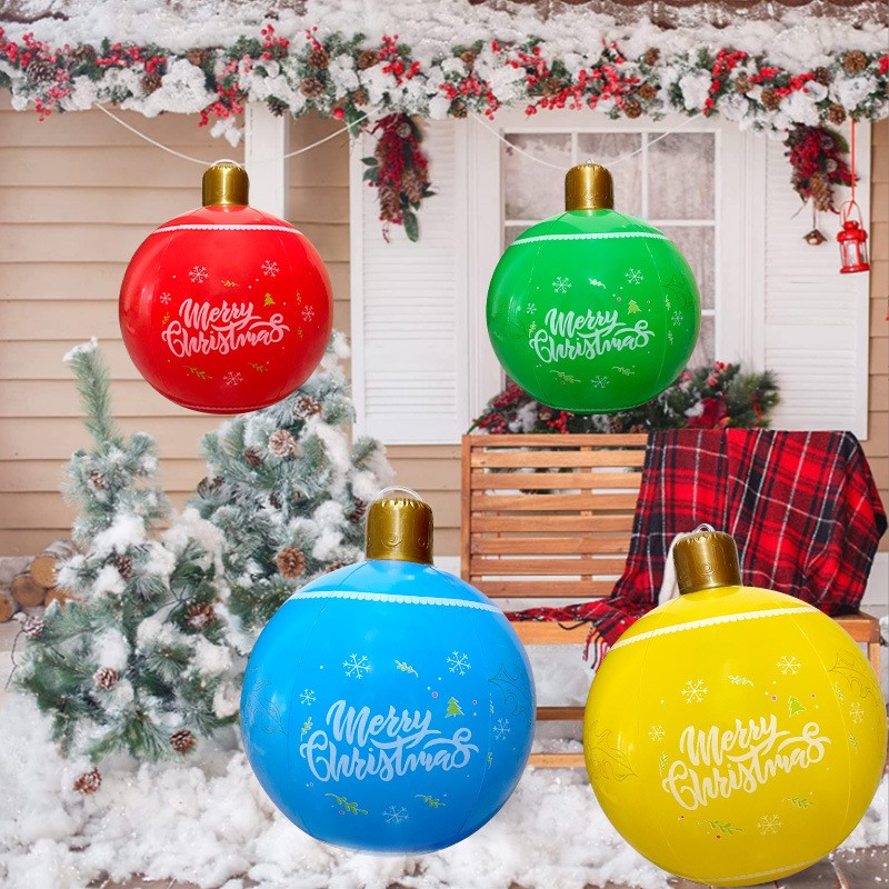 Bola inflable de farol navideño: manualidades divertidas y decoración para exteriores