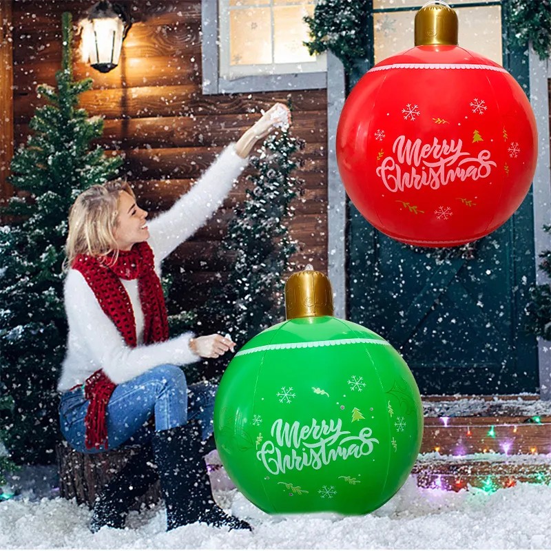 Bola inflable de farol navideño: manualidades divertidas y decoración para exteriores