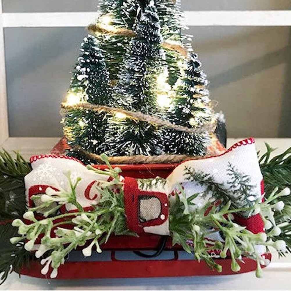 Adorno navideño de resina con forma de camión rojo: decoración luminosa para jardín, patio, árbol y hogar.