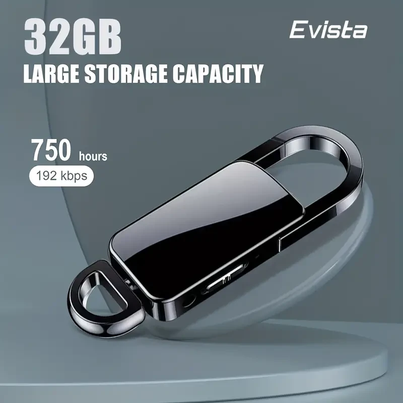 Grabadora de llavero de 32 GB: grabación profesional para conferencias, clases, reuniones y entrevistas. ¡Regalo perfecto para cumpleaños, Pascua y seres queridos!