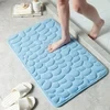 Alfombra de baño con relieve de adoquines
