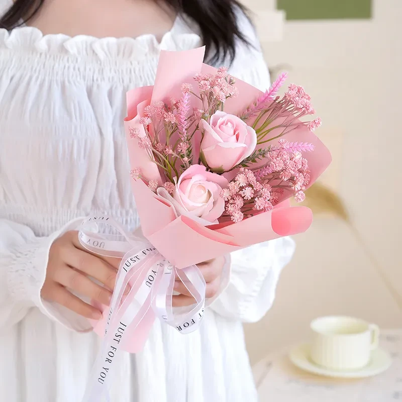 Ramo de flores preservadas de jabón