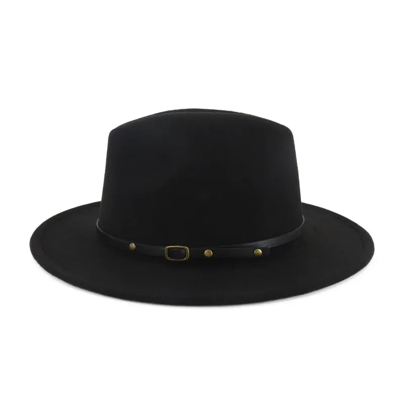 Sombrero de jazz fedora de ala plana