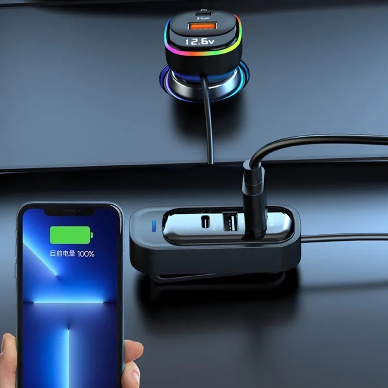 Adaptador de corriente de alta velocidad para coche