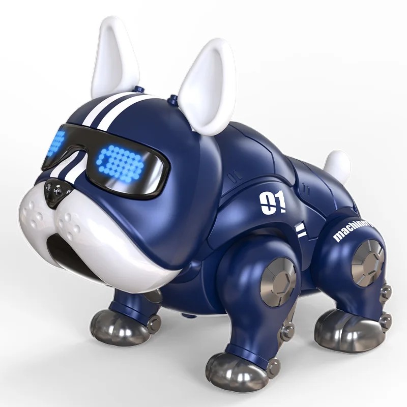 Perro robot inteligente muy popular: linda mascota musical con detección táctil para niños.