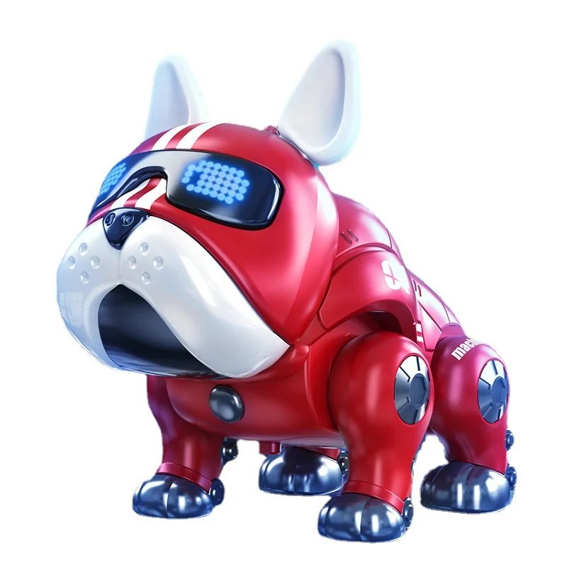 Perro robot inteligente muy popular: linda mascota musical con detección táctil para niños.