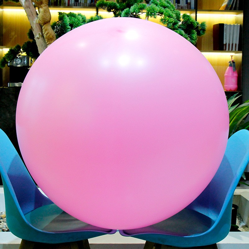 10 globos gigantes rosas de 91 cm - Globos inflables redondos de látex para decoración de habitaciones, fiestas de cumpleaños y bodas