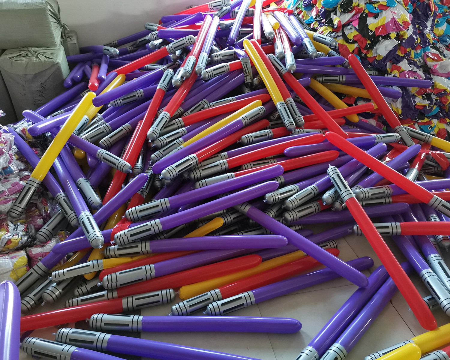 Espada láser inflable para niños, juguete de sable de luz de PVC de 100 cm